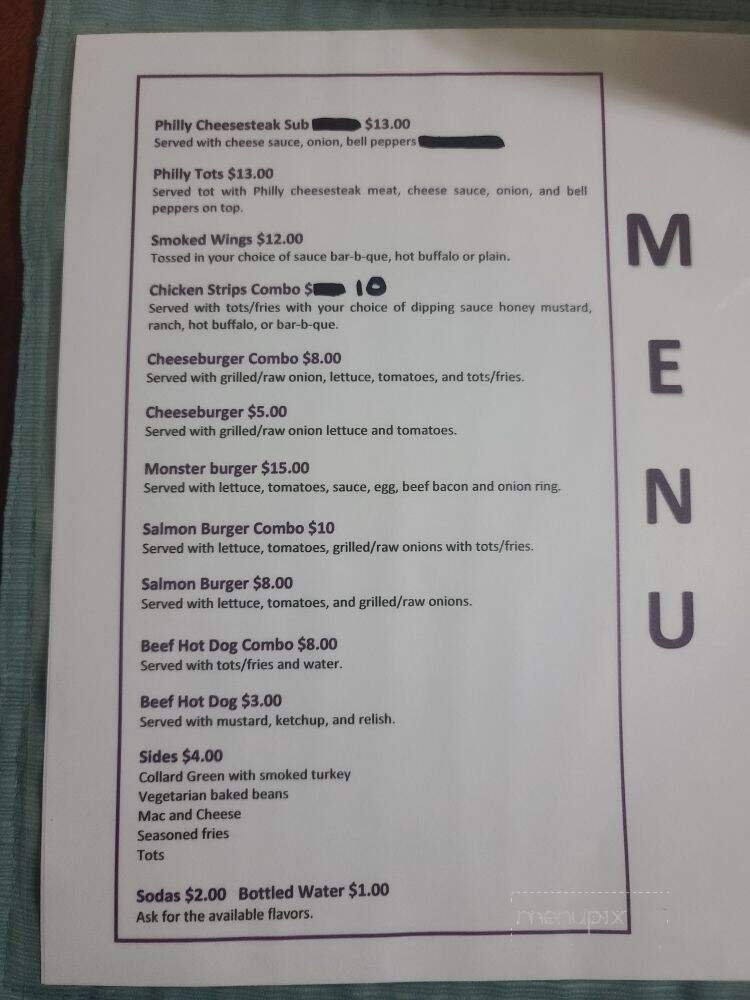 Menu page 1
