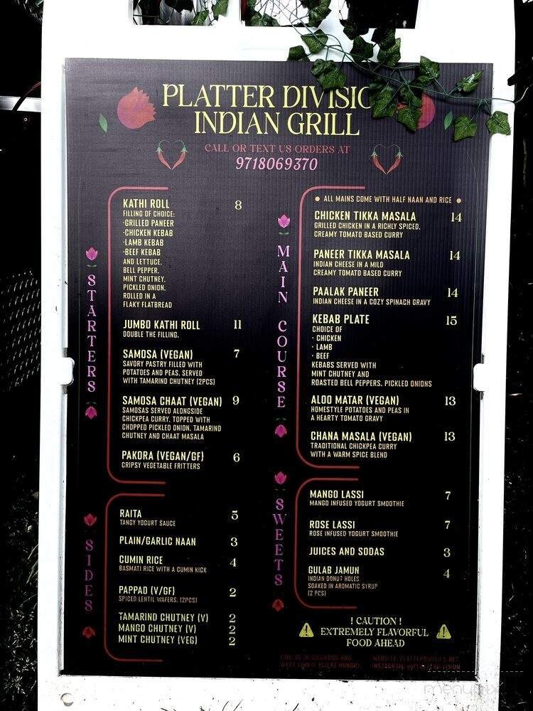 Menu page 2