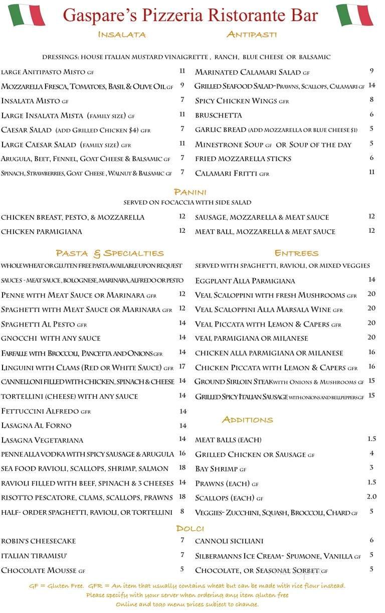Menu page 2
