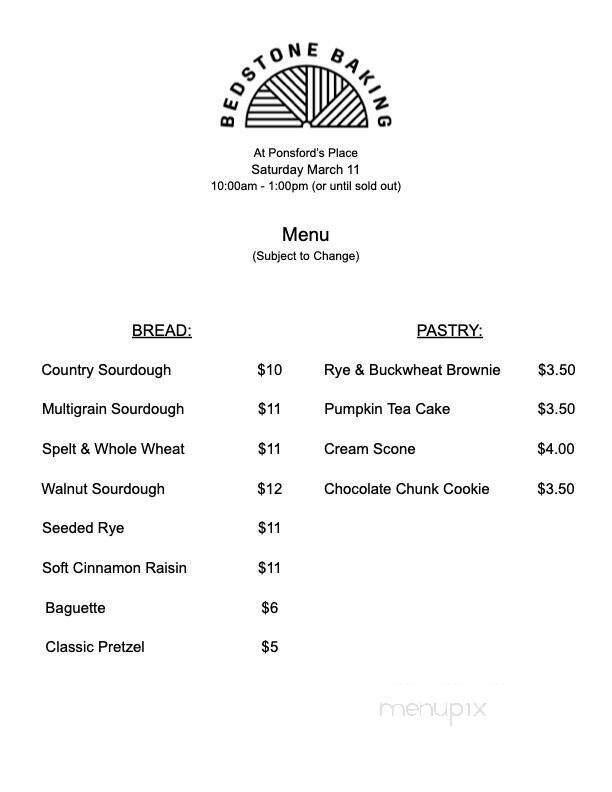 Menu page 1