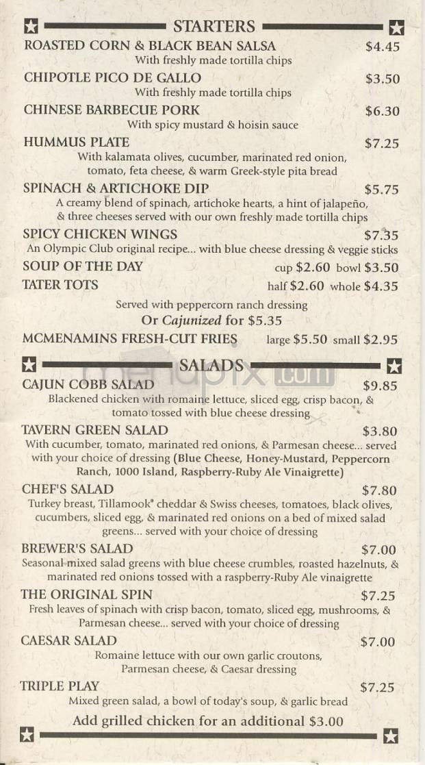 Menu page 2