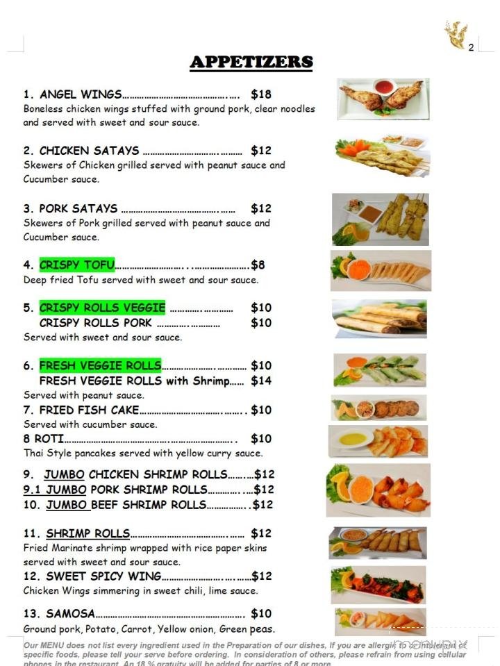 Menu page 2