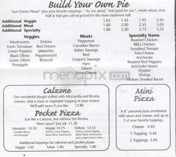 Menu page 2