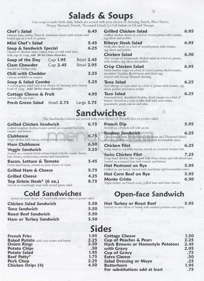 Menu page 2