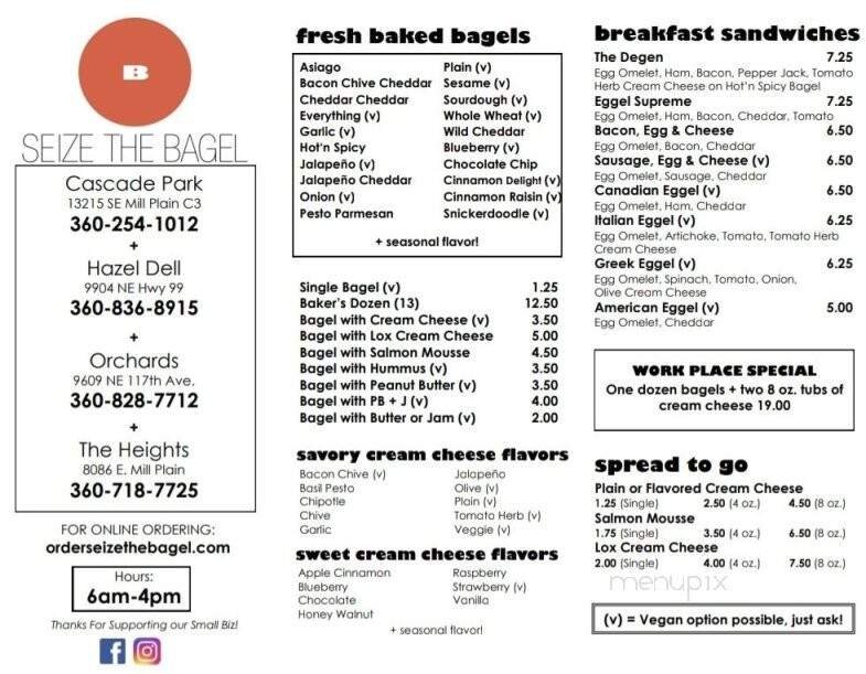 Menu page 1