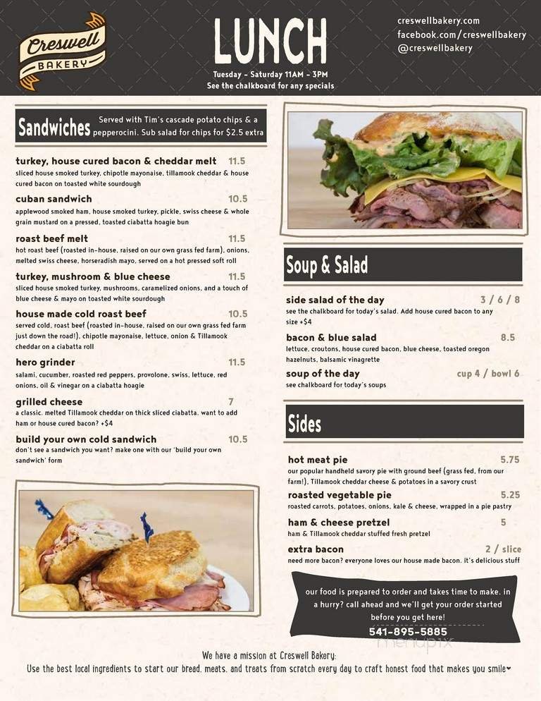 Menu page 1