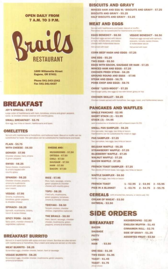 Menu page 1