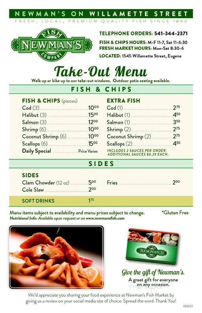 Menu page 1