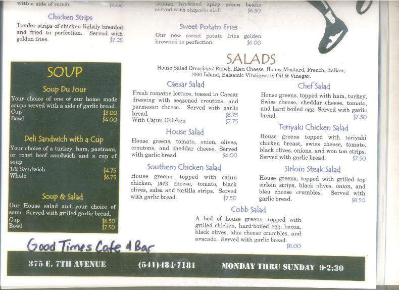 Menu page 2