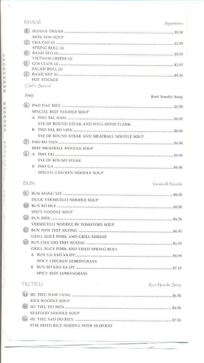 Menu page 2