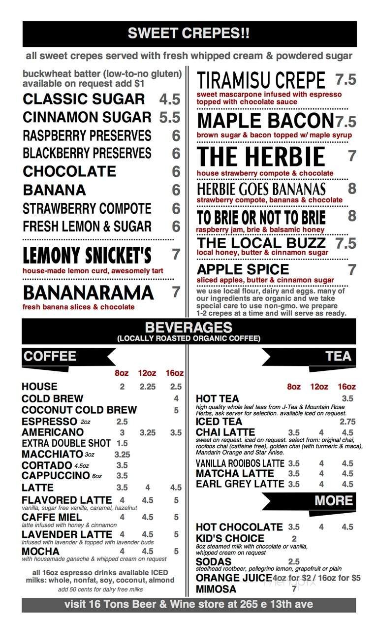 Menu page 1