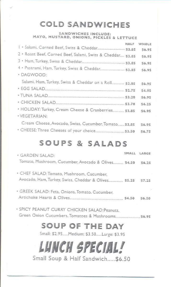 Menu page 2