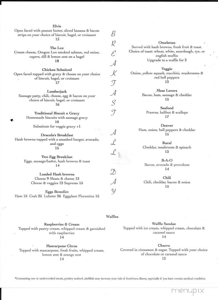 Menu page 1