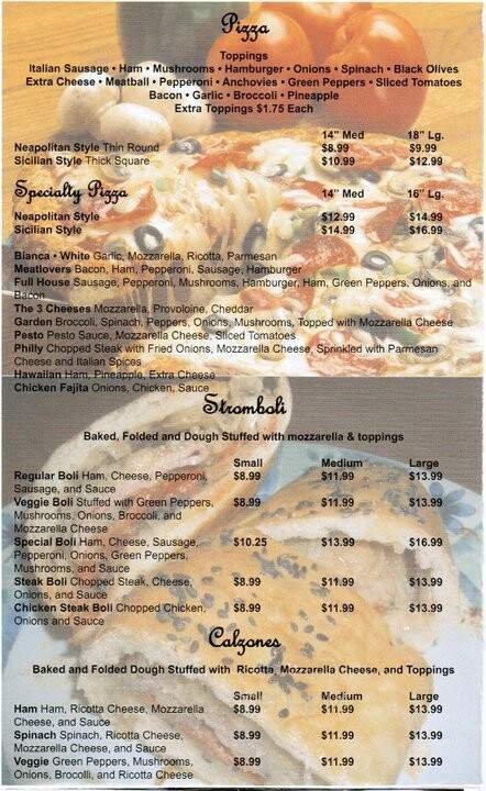 Menu page 2