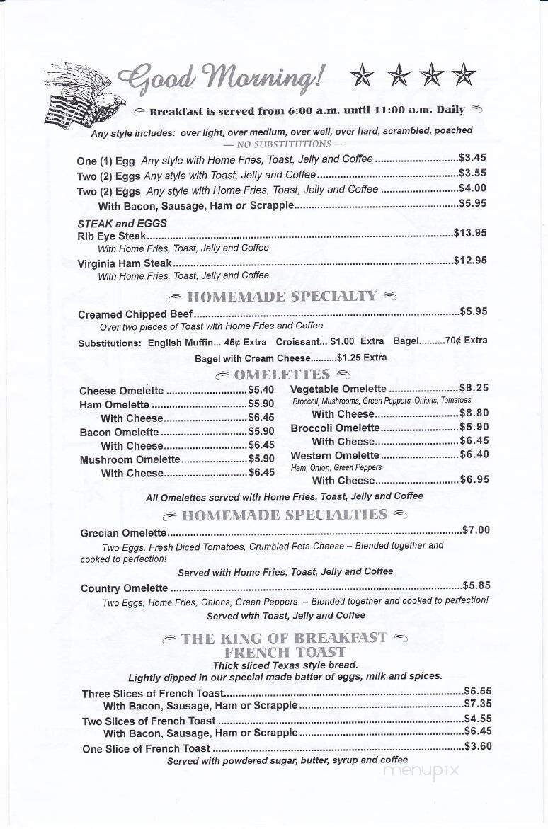 Menu page 1