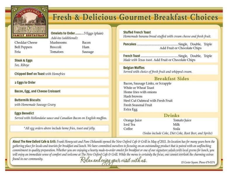 Menu page 2