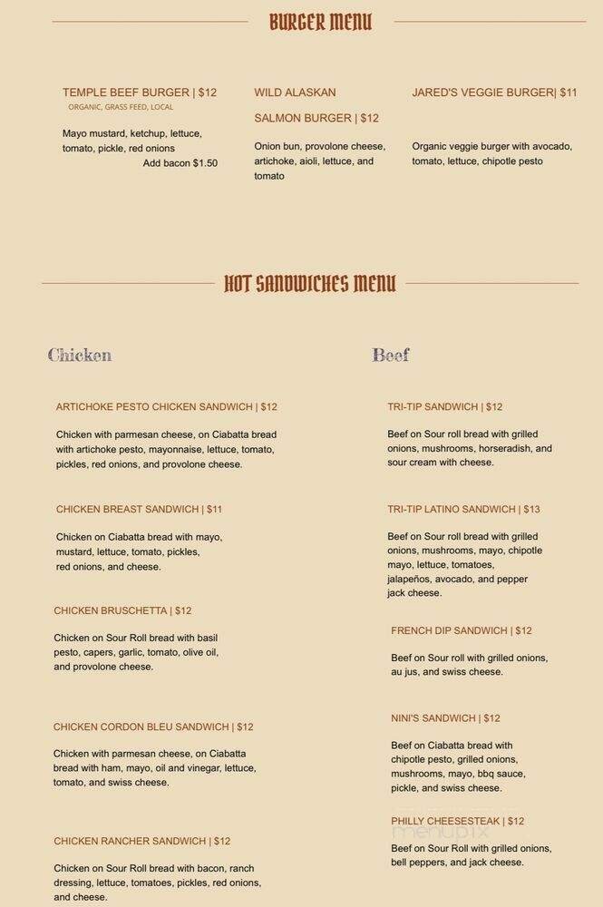 Menu page 4