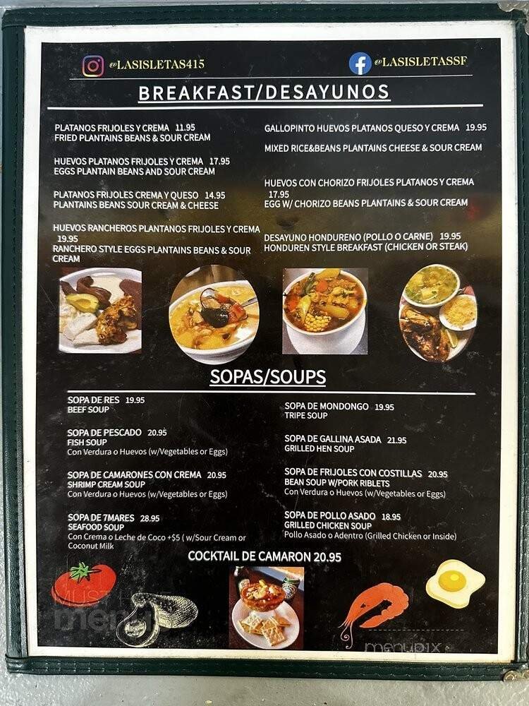 Menu page 1