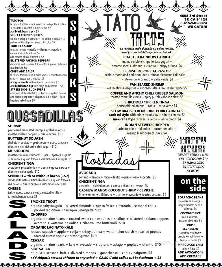 Menu page 1