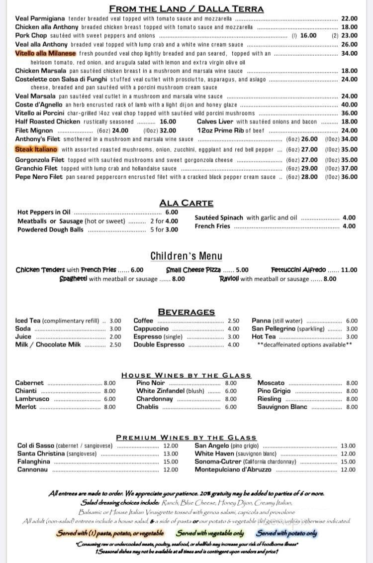 Menu page 1