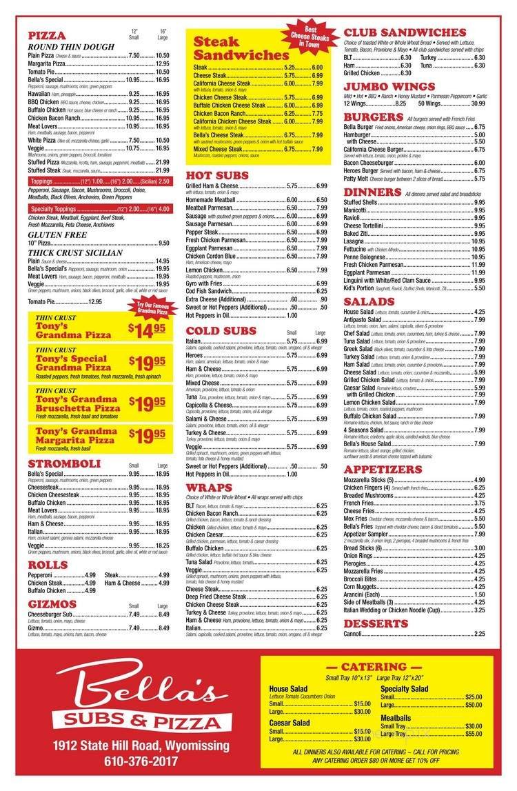 Menu page 2