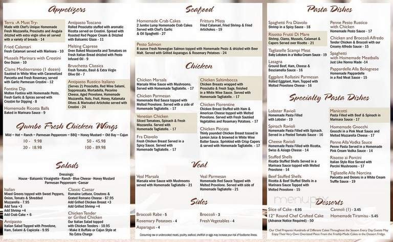 Menu page 1