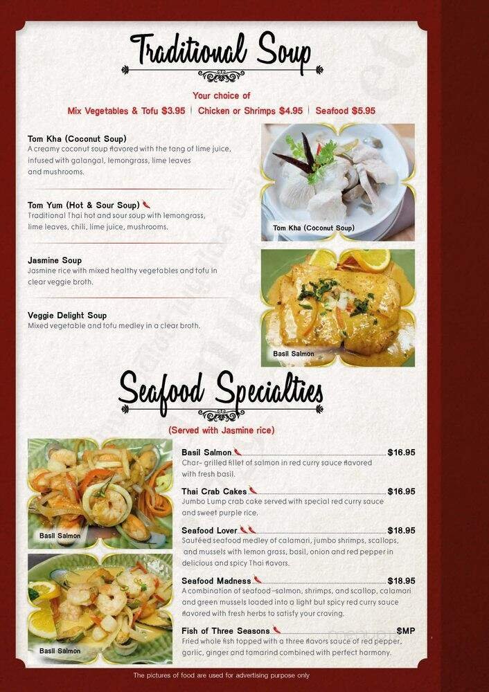 Menu page 1