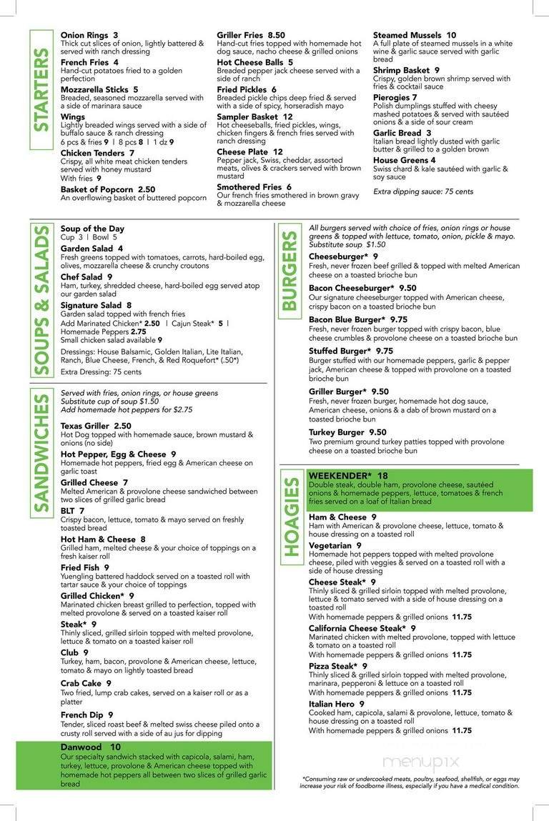 Menu page 1