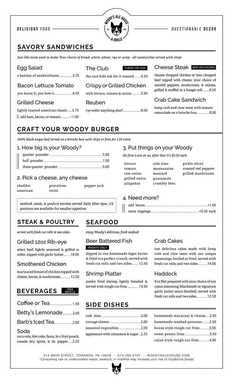 Menu page 2