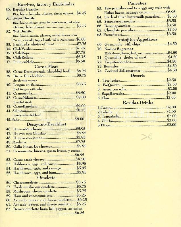 Menu page 2