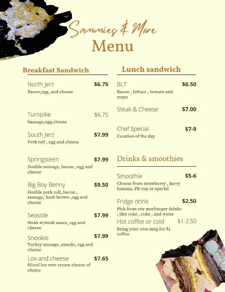 Menu page 1