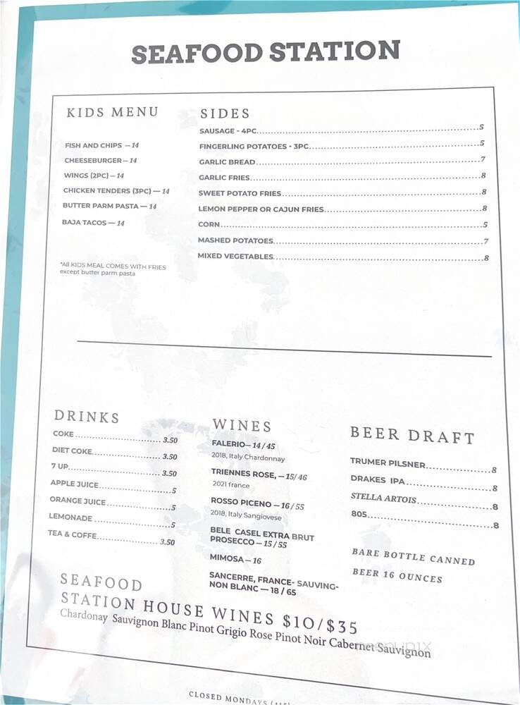 Menu page 3