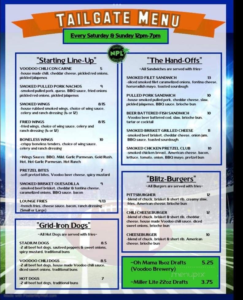 Menu page 2