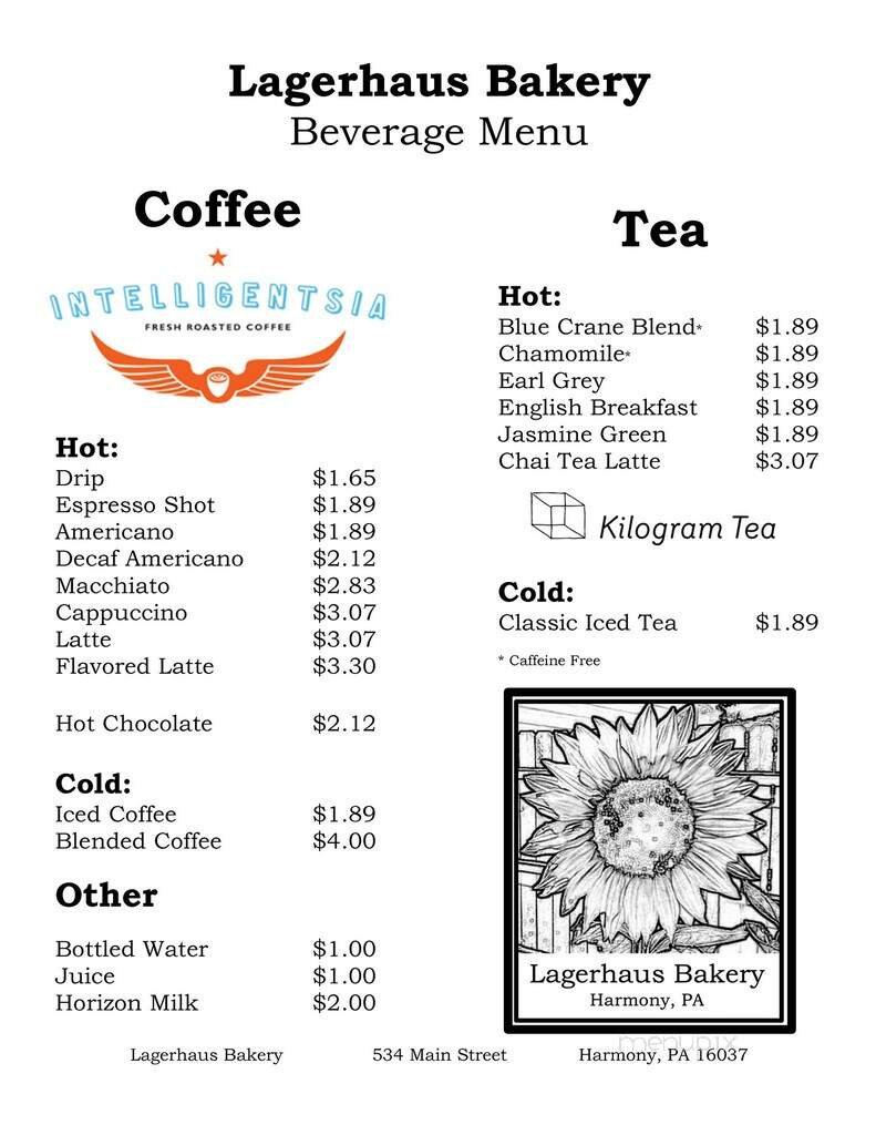 Menu page 1