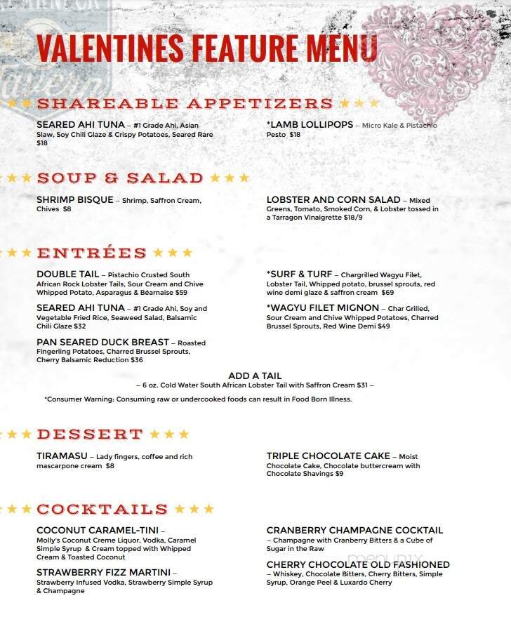 Menu page 1