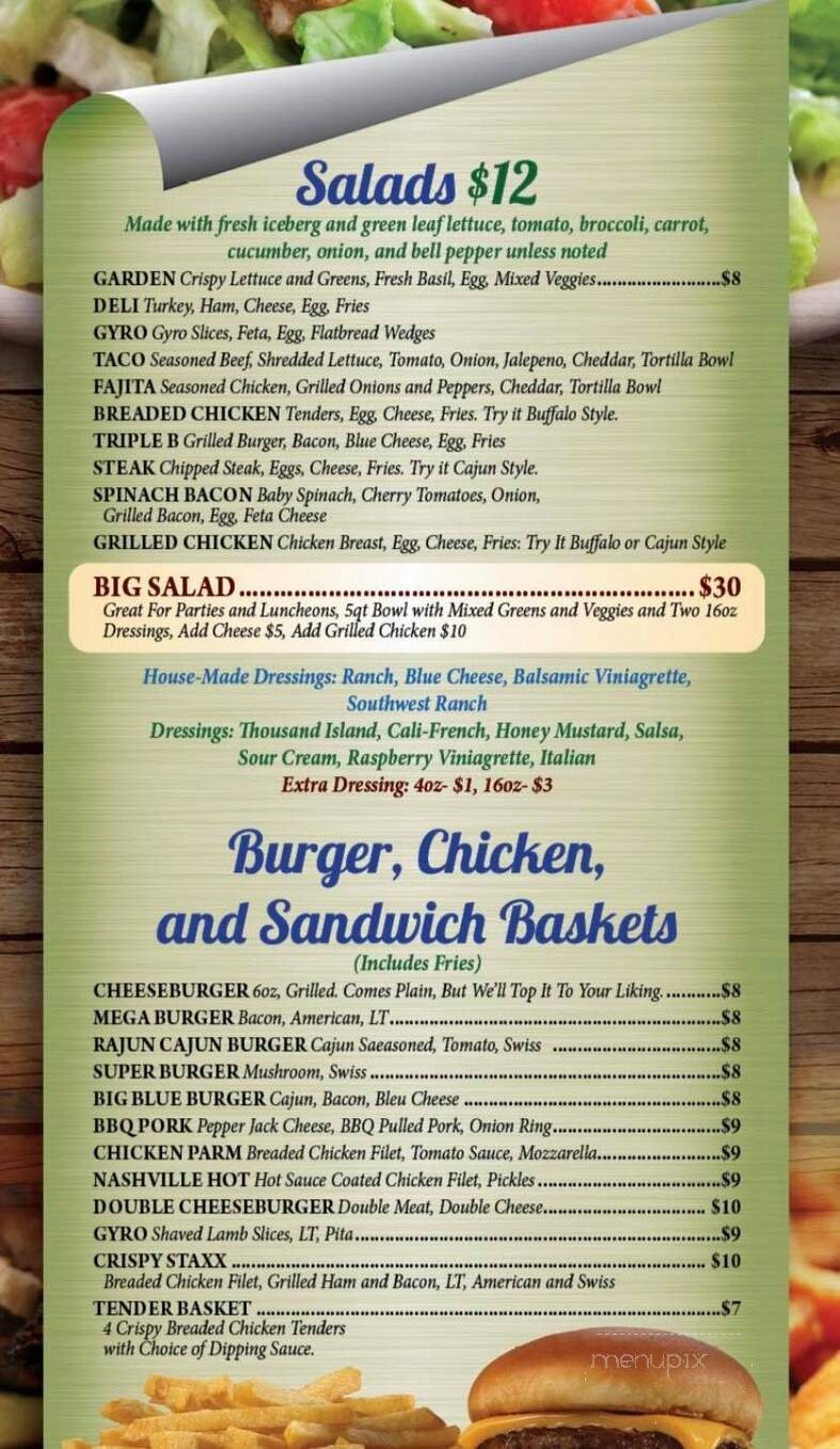 Menu page 1