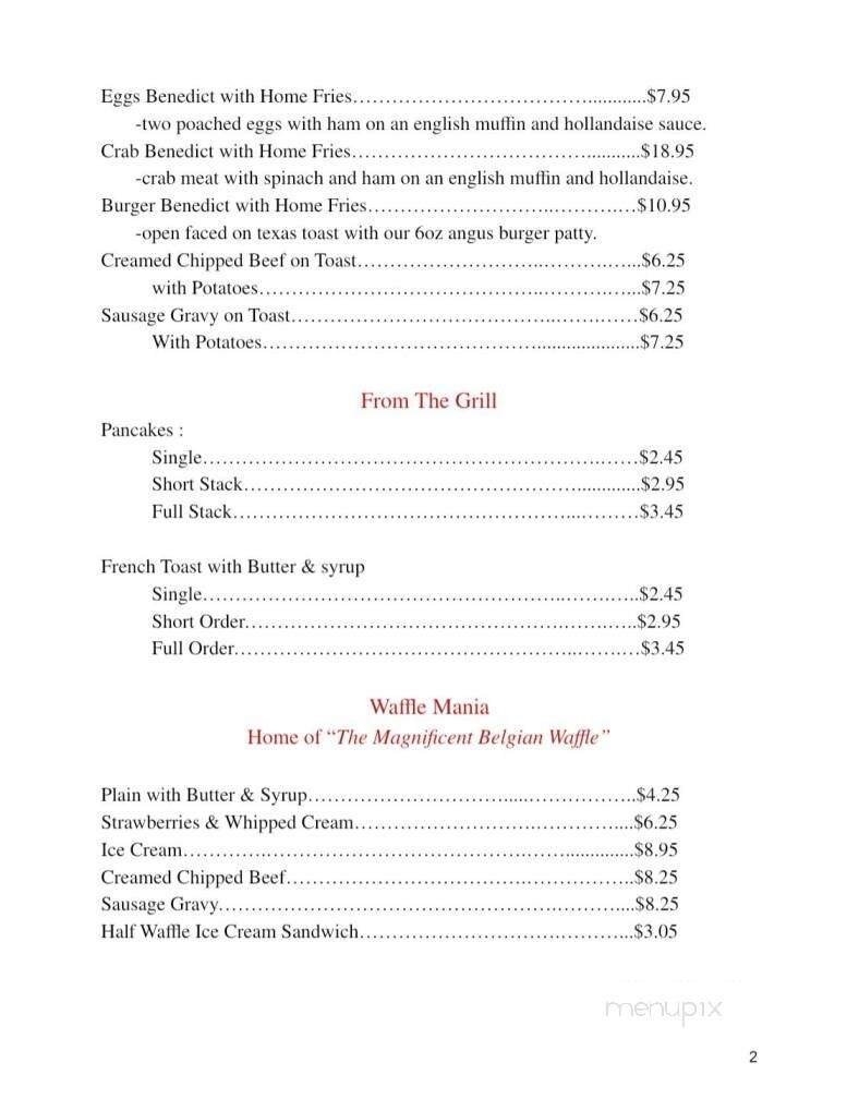 Menu page 2