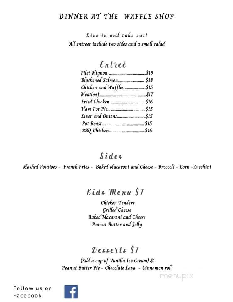 Menu page 1