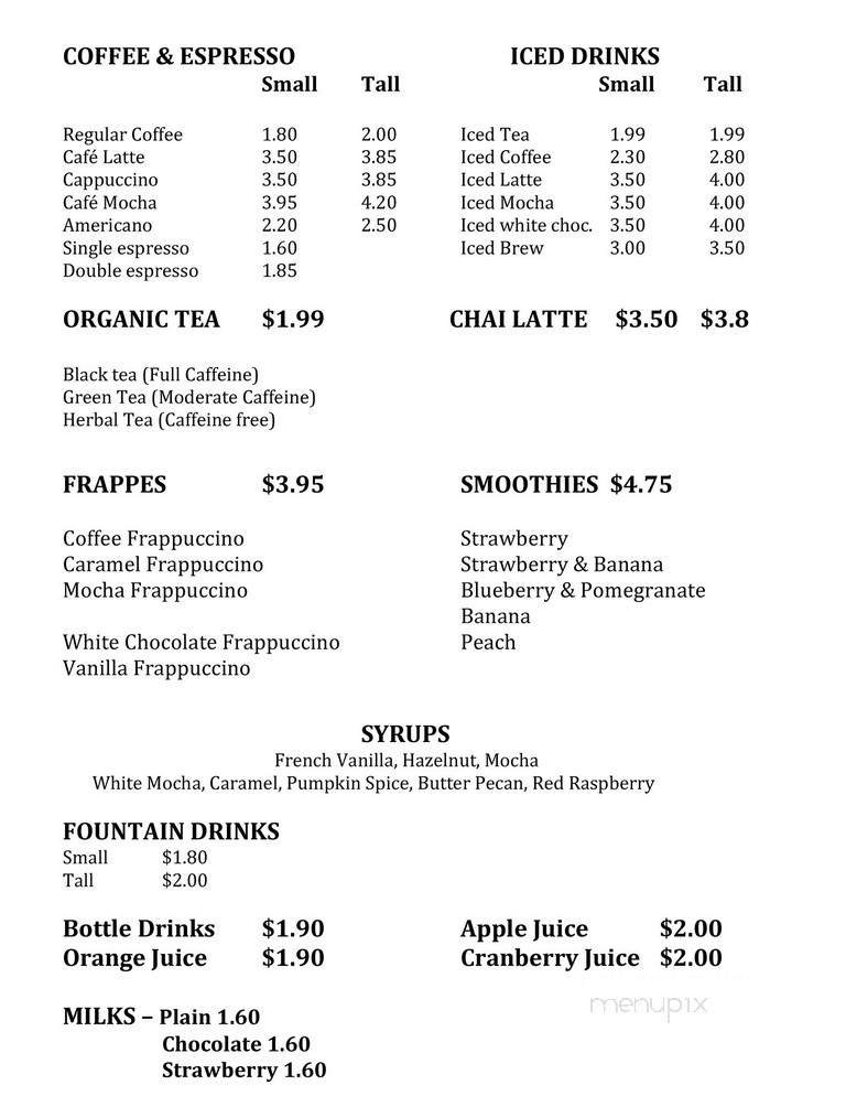 Menu page 2