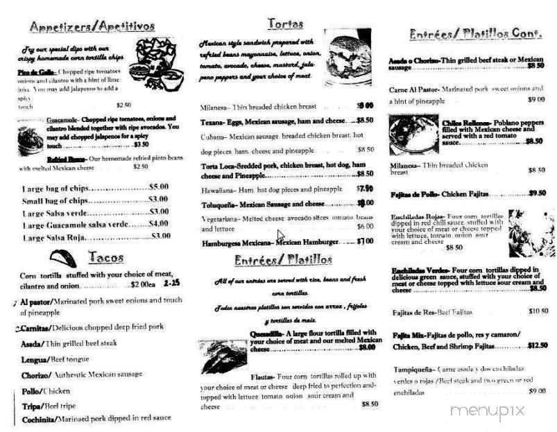Menu page 2