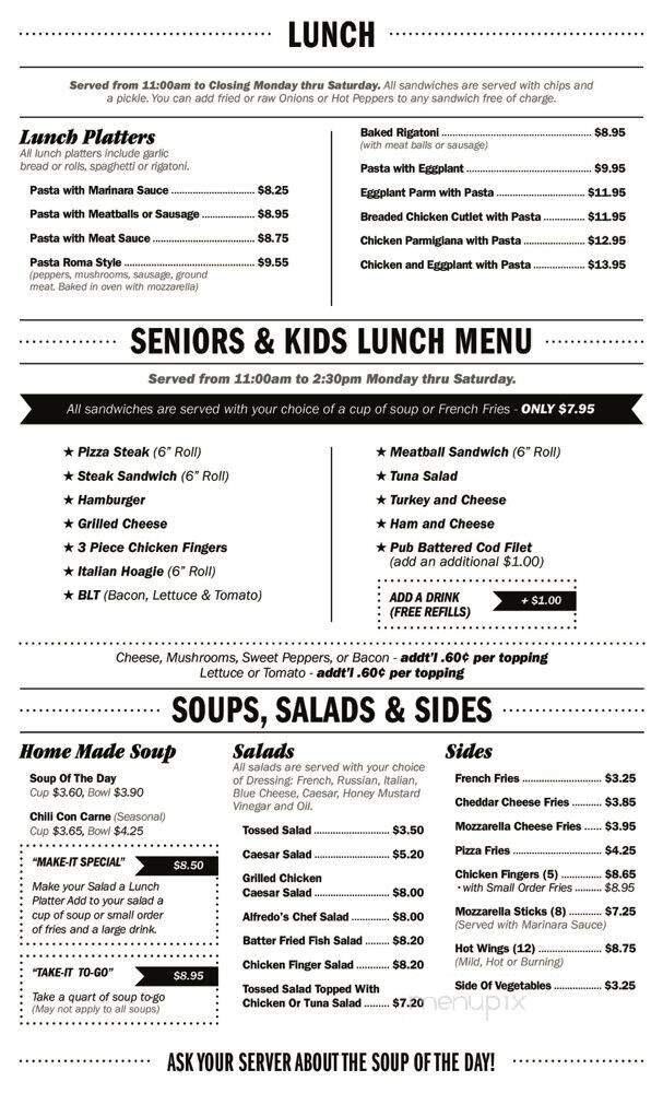 Menu page 1