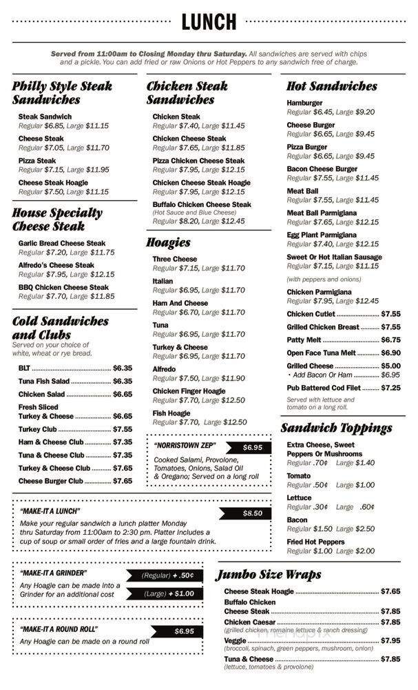 Menu page 2