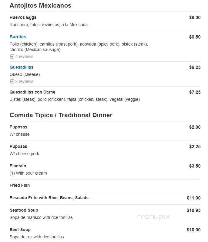 Menu page 2