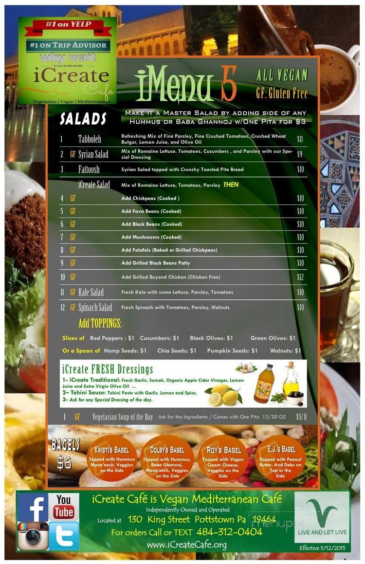 Menu page 1