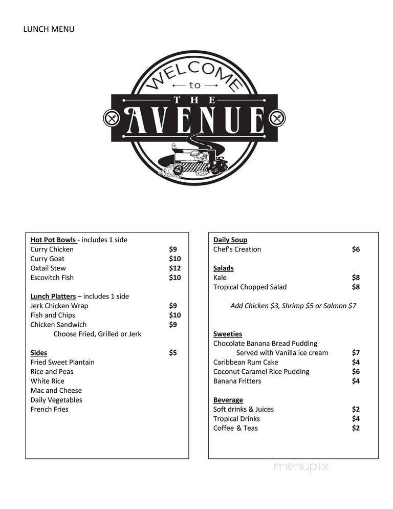 Menu page 1