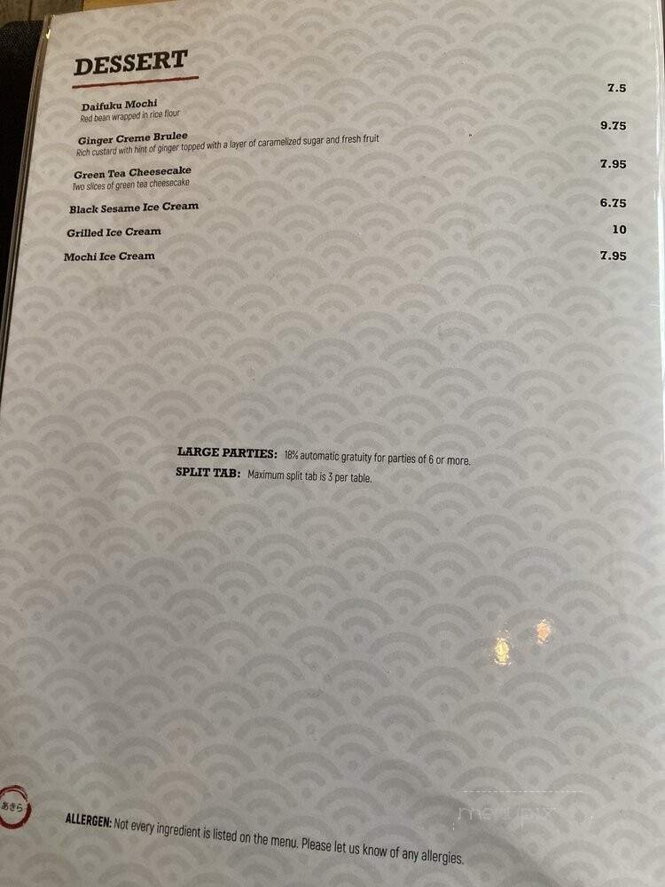 Menu page 2