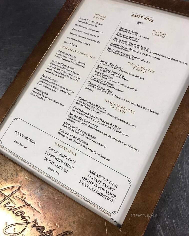 Menu page 1