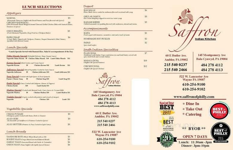 Menu page 2
