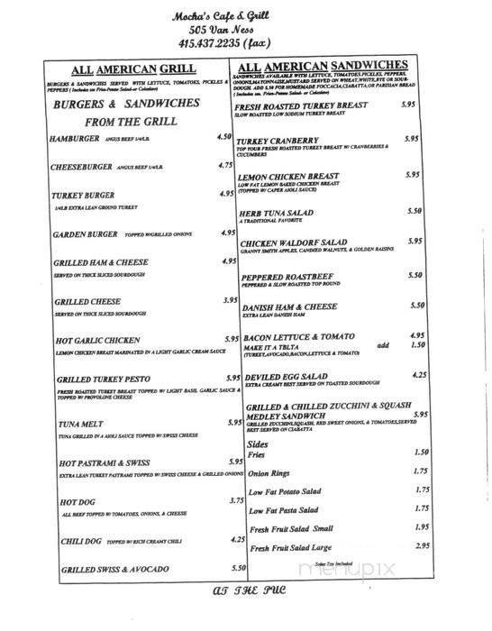 Menu page 2