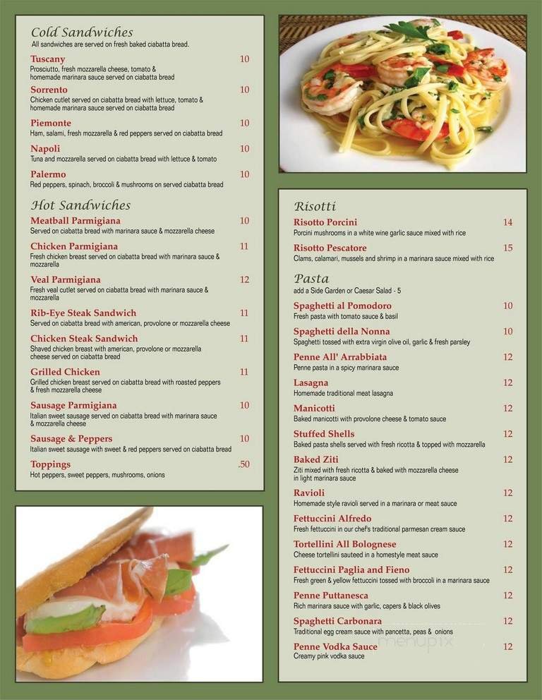 Menu page 1